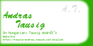 andras tausig business card